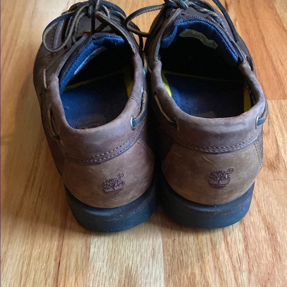 Timberland Men's Rich Brown Leather Boat Shoes